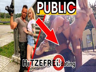 Public Sex - Ein blondes Teen in der &ouml;ffentlichkeit gefickt und dabei erwischt worden