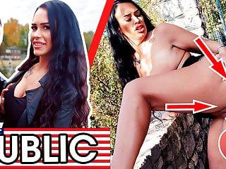 Deutsche Latina Zara Mendes wird am See gefickt